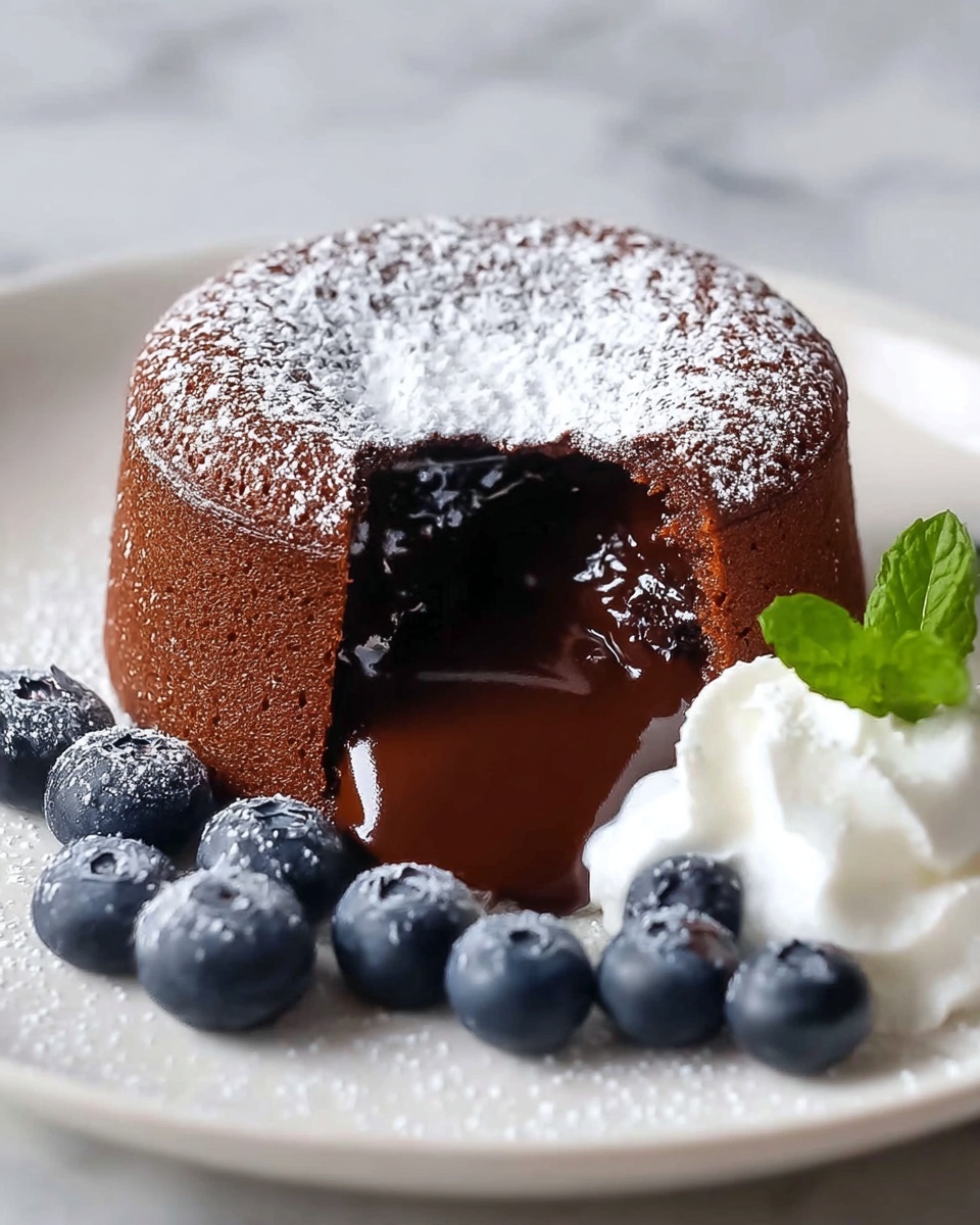 Decadent Air Fryer Chocolate Lava Cakes Recipe - Recipe Image