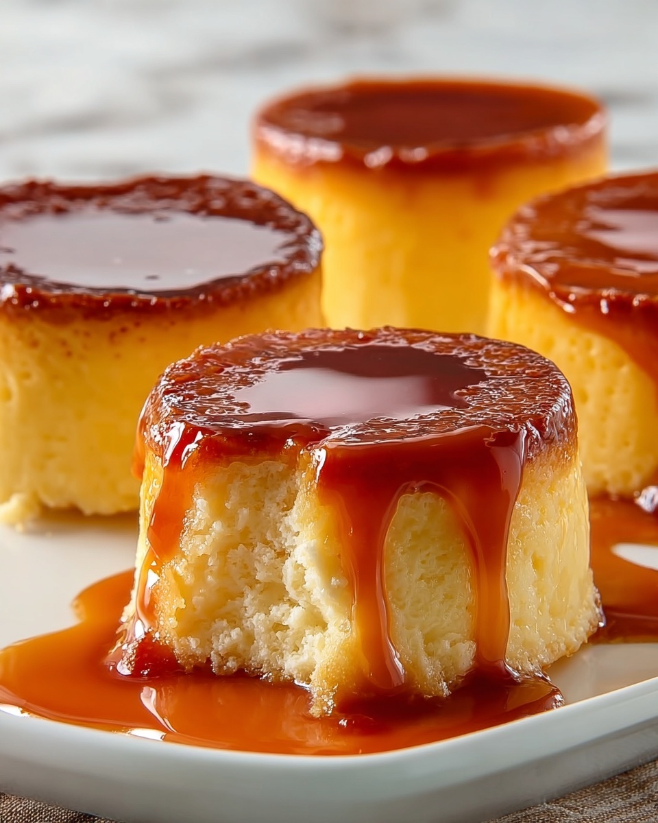 Velvety Caramel Flan Muffins Recipe - Recipe Image
