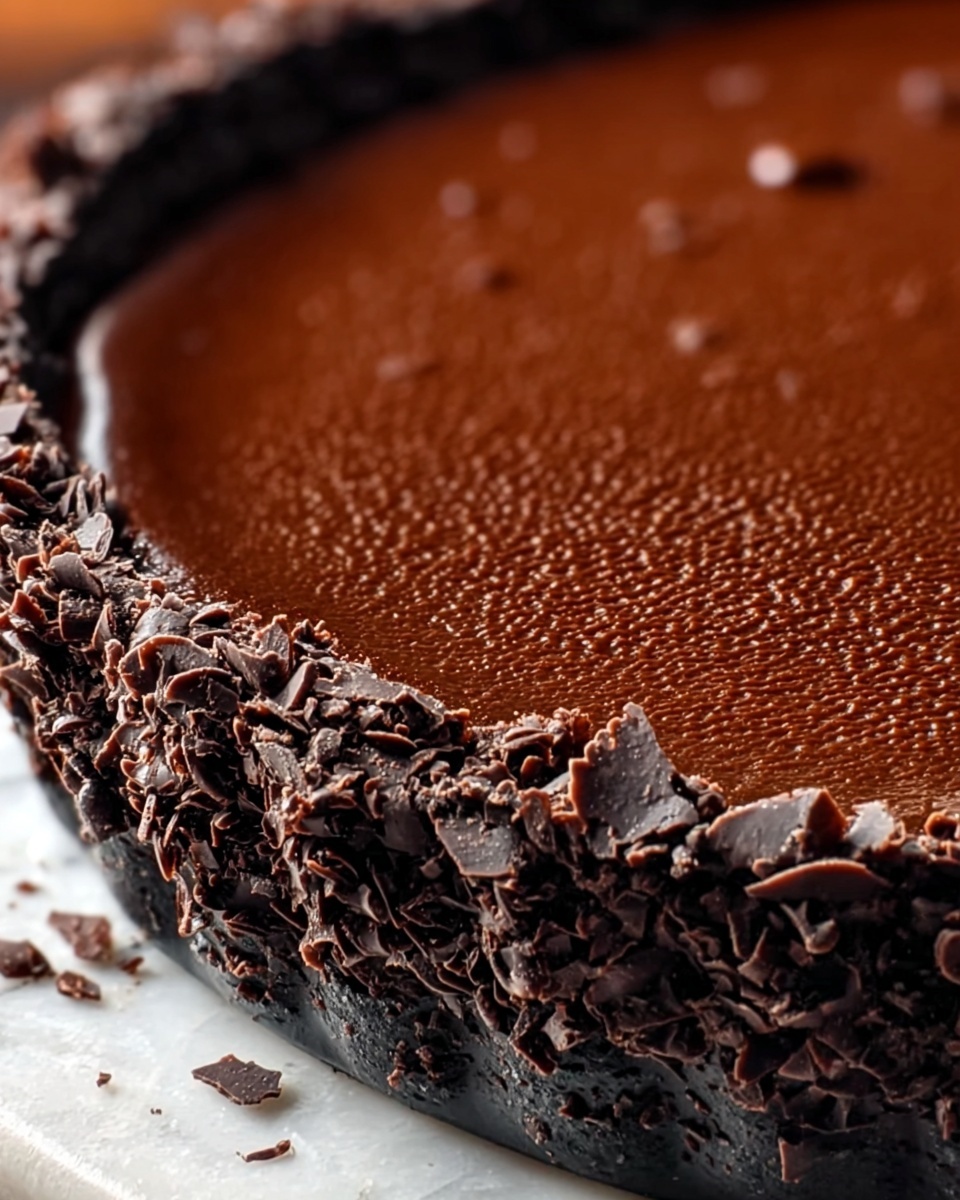 No-Bake Chocolate Pudding Pie Recipe - Recipe Image