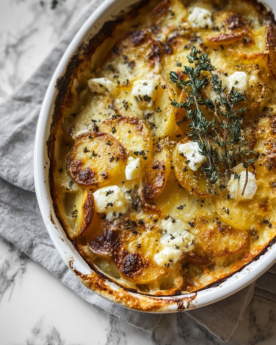 Baked Feta Potatoes Recipe - Recipe Image