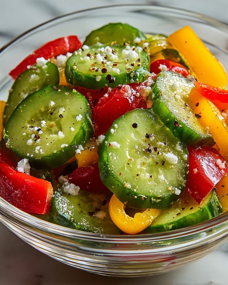 Refreshing Cucumber and Bell Pepper Salad Recipe